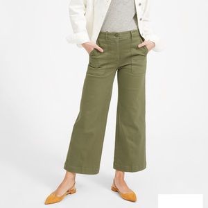 EVERLANE Wide Leg Crop Utility Pant NWT